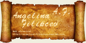 Angelina Filipčev vizit kartica